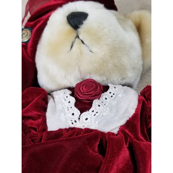 The Brass Button Pearl 11" Pickford Teddy Bears 1985 Stuffed Animal Vintage - Picture 10 of 12